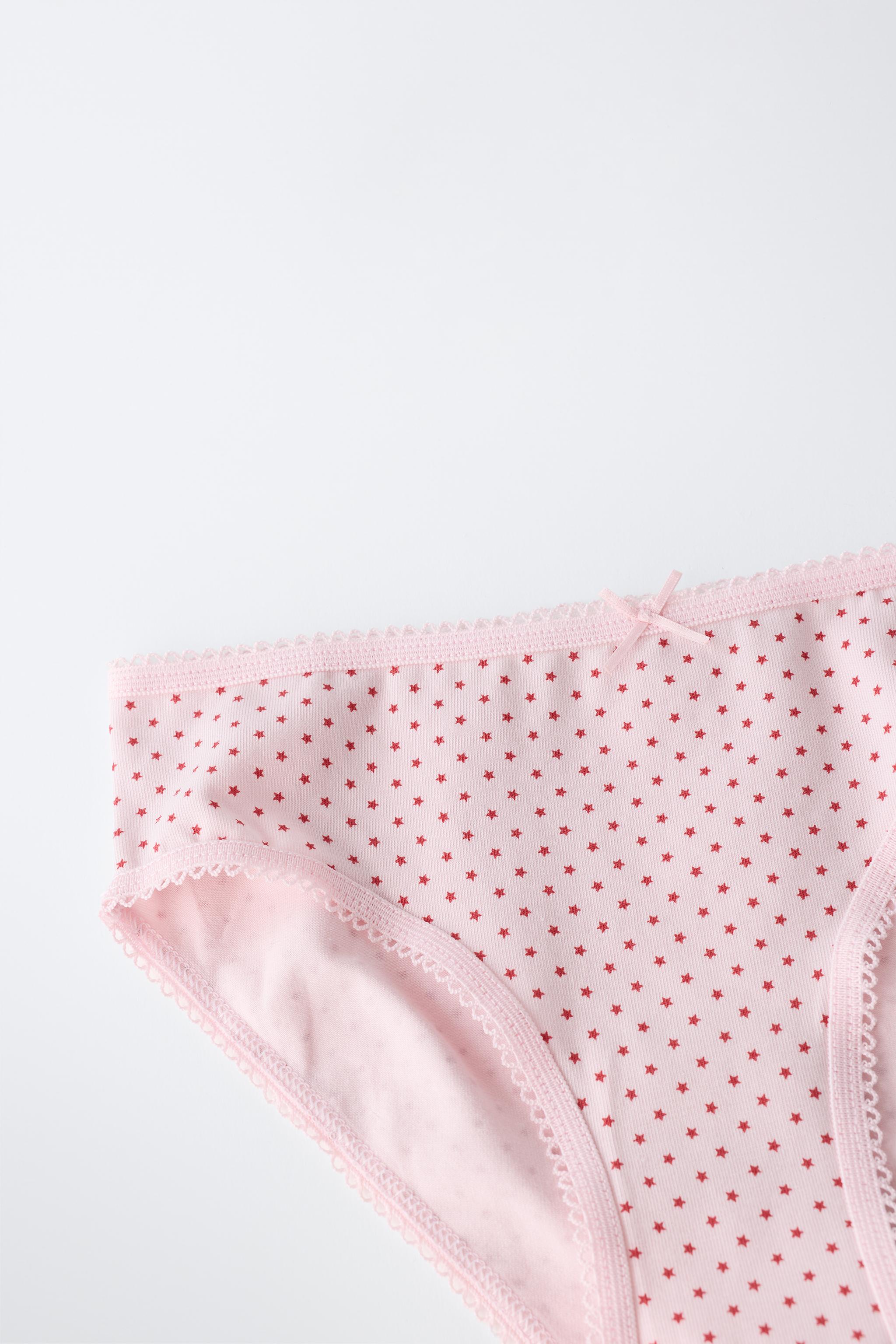 6-14 YEARS / SIX-PACK OF STRIPED AND CHERRY UNDERWEAR